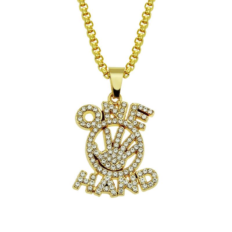 Pendant Necklaces Hip Hop Rhinestones Paved Bling Iced Out One Hand Pendants Necklace For Men Rapper Jewelry Drop
Pendant Necklaces Hip Hop Rhinestones Paved Bling Iced Out One Hand Pendants Necklace For Men Rapper Jewelry Drop