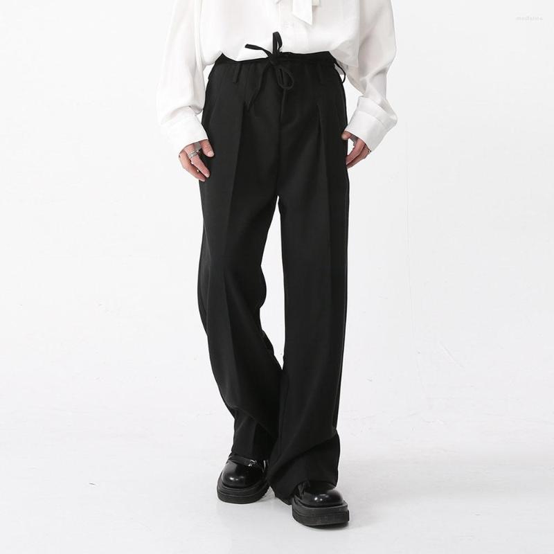Men' Pants Men Drawstring Casual Streetwear Fashion Loose Suit Trousers Male Vintage Straight Solid Color, 3529 black
Men' Pants Men Drawstring Casual Streetwear Fashion Loose Suit Trousers Male Vintage Straight Solid Color, 3529 black