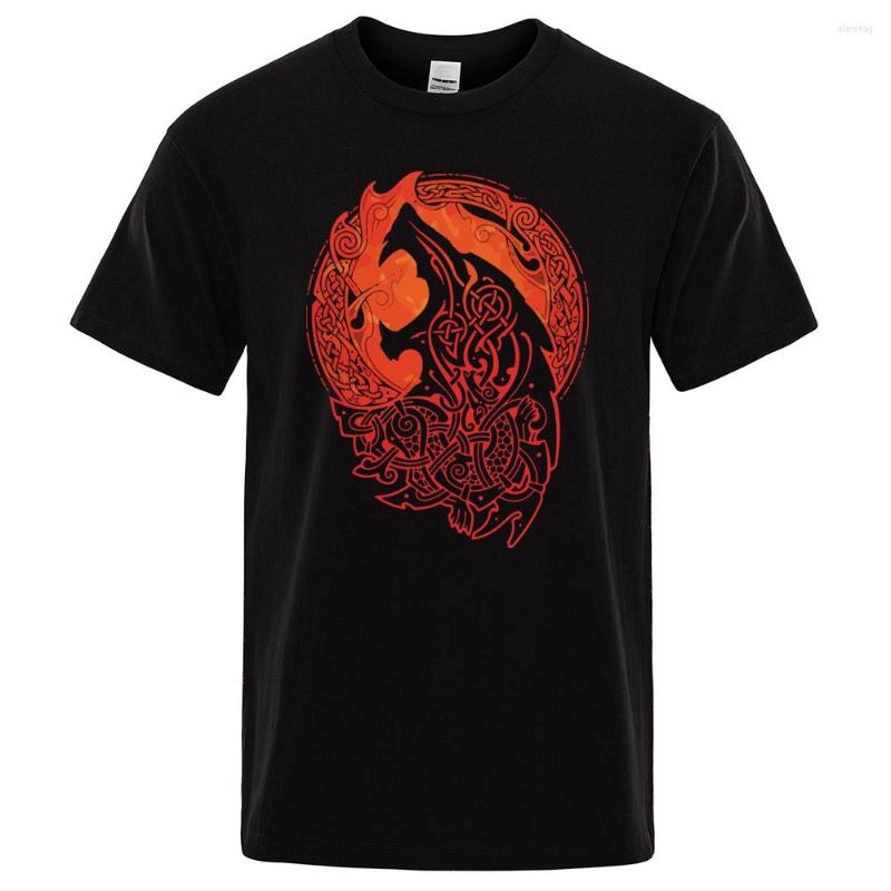 Men's T Shirts Norse Mythology Fenrir Wolf Shirt High Quality Hipster Tee Oversize Loose Leisure Tops Viking T-shirt For Male, Black
Men's T Shirts Norse Mythology Fenrir Wolf Shirt High Quality Hipster Tee Oversize Loose Leisure Tops Viking T-shirt For Male, Black
