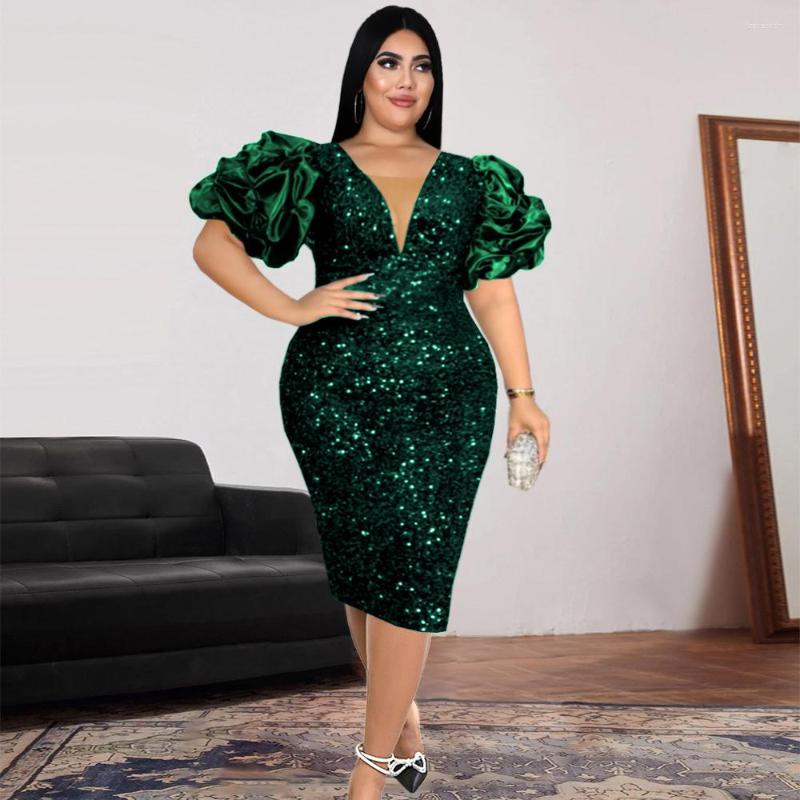 Plus Size Dresses Women Fashion Sexy V-neck Pile-up Sleeve Evening Dress Large Elegant Lady High Waist Sequin Party, Red
Plus Size Dresses Women Fashion Sexy V-neck Pile-up Sleeve Evening Dress Large Elegant Lady High Waist Sequin Party, Red