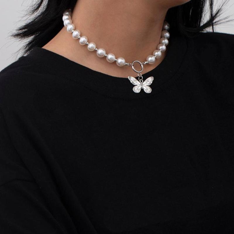 Pendant Necklaces Trendy Necklace Stainless Steel Butterfly Choker Faux Pearl Goth Jewelry Iced Out Grunge Aesthetic Accessories
Pendant Necklaces Trendy Necklace Stainless Steel Butterfly Choker Faux Pearl Goth Jewelry Iced Out Grunge Aesthetic Accessories