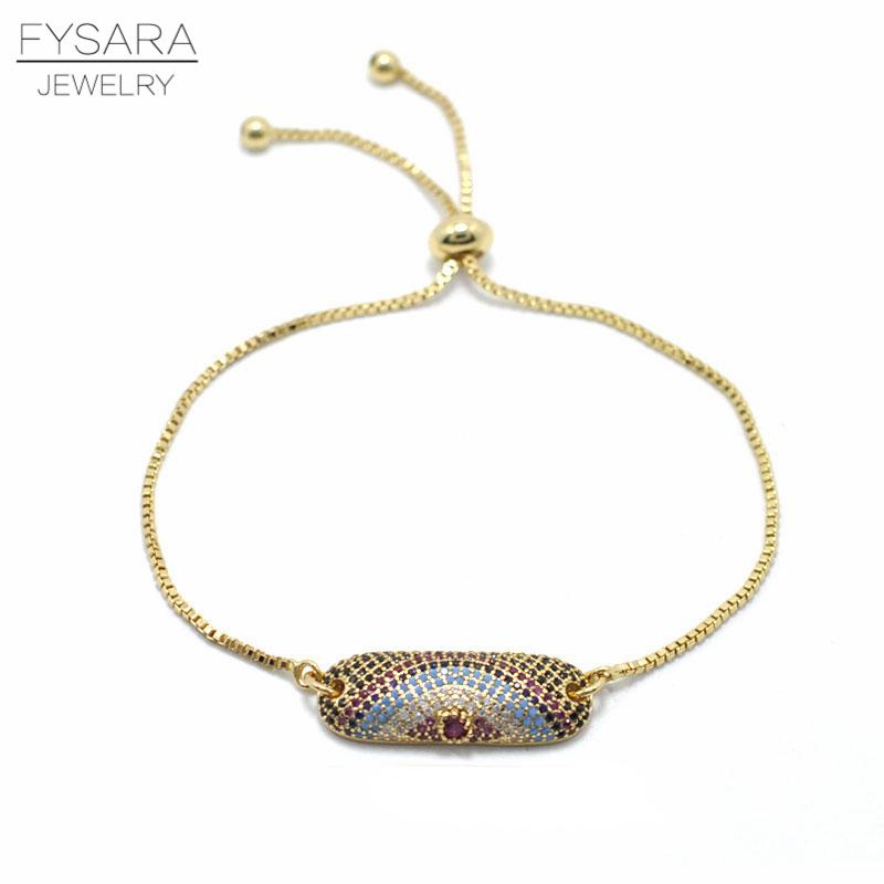 Charm Bracelets FYSARA Turkish Gypsy Jewelry Multicolour Crystal Micro Pave Setting Rectangle Chain Gold-Color Ethnic Charms
Charm Bracelets FYSARA Turkish Gypsy Jewelry Multicolour Crystal Micro Pave Setting Rectangle Chain Gold-Color Ethnic Charms
