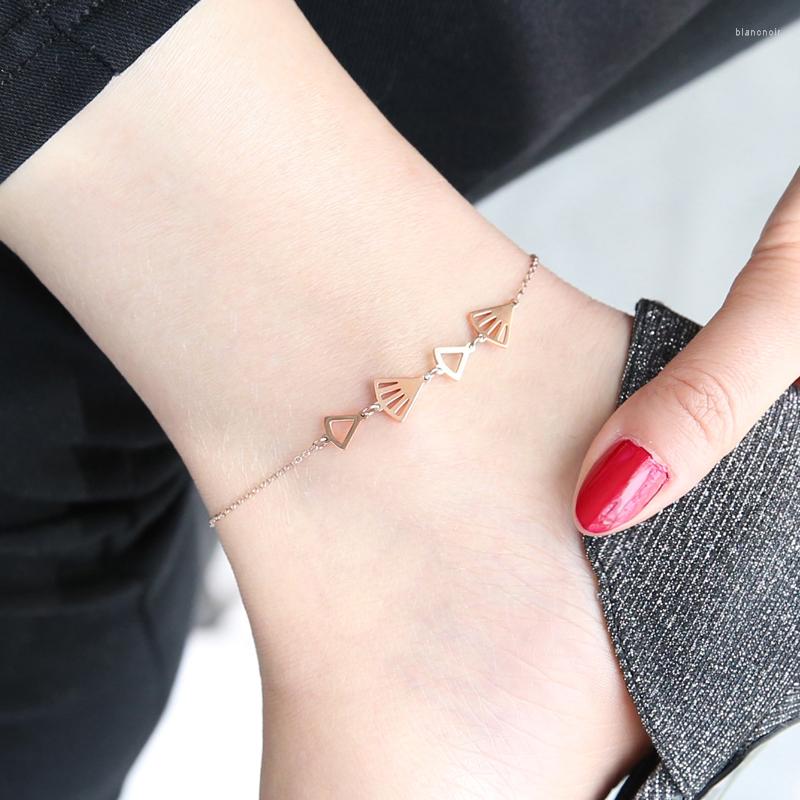 Anklets YUN RUO 2023 Fashion Rose Gold Color Fan Shape Anklet Chic Style Woman 316 L Titanium Steel Jewelry Top Quality Never Fade
Anklets YUN RUO 2023 Fashion Rose Gold Color Fan Shape Anklet Chic Style Woman 316 L Titanium Steel Jewelry Top Quality Never Fade