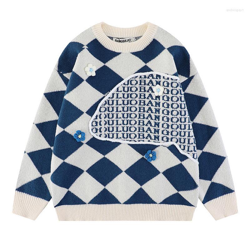 Men's Sweaters Lattice Knitting Men Round Neck Casual Loose Sweater Couples Street Plus Size Pullover Ropa De Hombre Streetwear, Dark blue
Men's Sweaters Lattice Knitting Men Round Neck Casual Loose Sweater Couples Street Plus Size Pullover Ropa De Hombre Streetwear, Dark blue