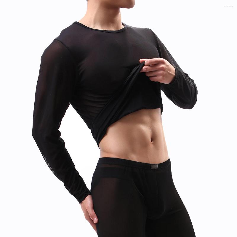 Men's T Shirts Transparent Sexy Long Sleeved T-shirt Men's Perspective Mesh Underwear Air-conditioned Room Wear Household Clothes, Black
Men's T Shirts Transparent Sexy Long Sleeved T-shirt Men's Perspective Mesh Underwear Air-conditioned Room Wear Household Clothes, Black