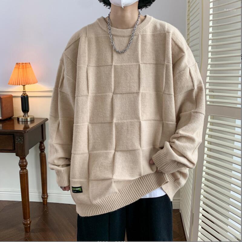 Men's Sweaters Sweater For Men's 2023 Autumn Winter Beancurd Cube Long Sleeve O Collar Knit Tops Fake Luxury Clothing, Black 
Men's Sweaters Sweater For Men's 2023 Autumn Winter Beancurd Cube Long Sleeve O Collar Knit Tops Fake Luxury Clothing, Black