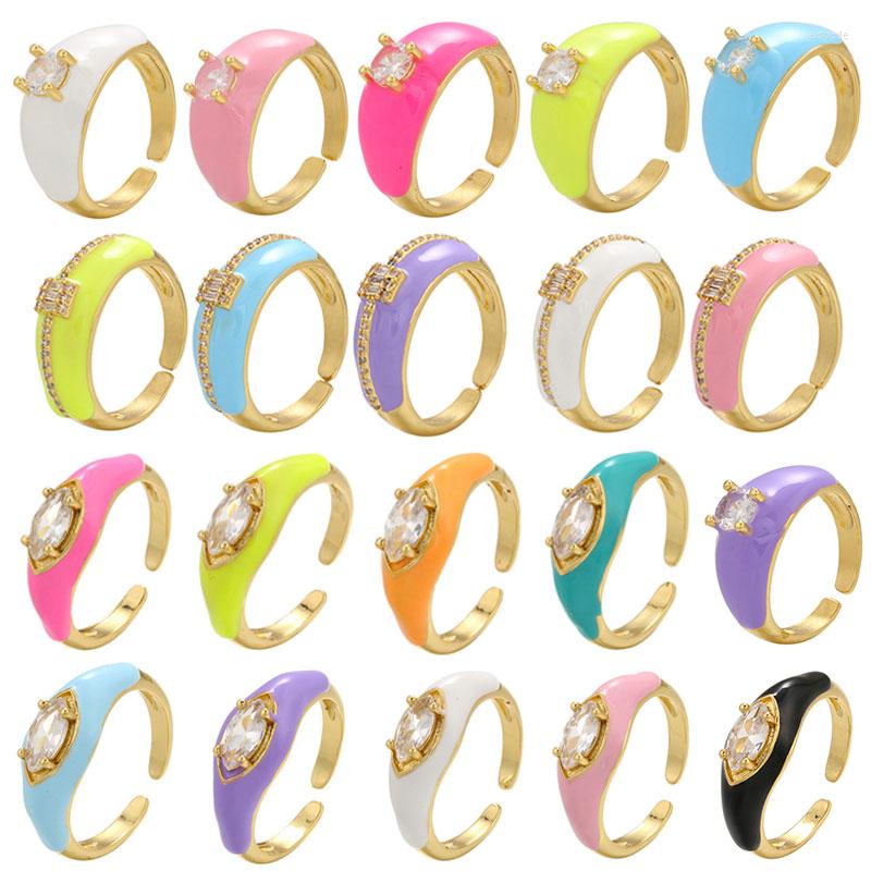 Wedding Rings Women Ring Open Cuff Enamel Neon Green Yellow Bright Cubic Zirconia Lady Finger Engagement Adjustable Gold Color White
Wedding Rings Women Ring Open Cuff Enamel Neon Green Yellow Bright Cubic Zirconia Lady Finger Engagement Adjustable Gold Color White