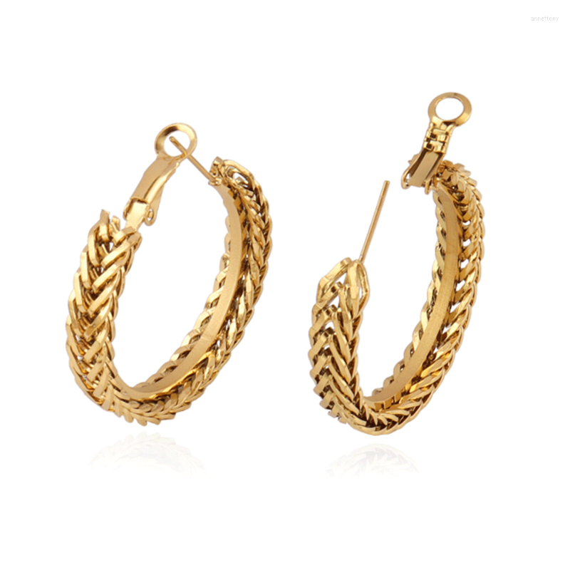 Hoop Earrings 316L Stainless Steel Earring Fashion Round For Women Chain Vintage Statement Brincos Jewelry
Hoop Earrings 316L Stainless Steel Earring Fashion Round For Women Chain Vintage Statement Brincos Jewelry