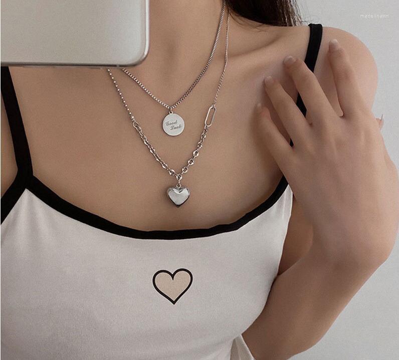 Chains Fashion Bohemian Chain Choker Big Statement Stainless Steel Heart Necklaces Woman Jewelry
Chains Fashion Bohemian Chain Choker Big Statement Stainless Steel Heart Necklaces Woman Jewelry