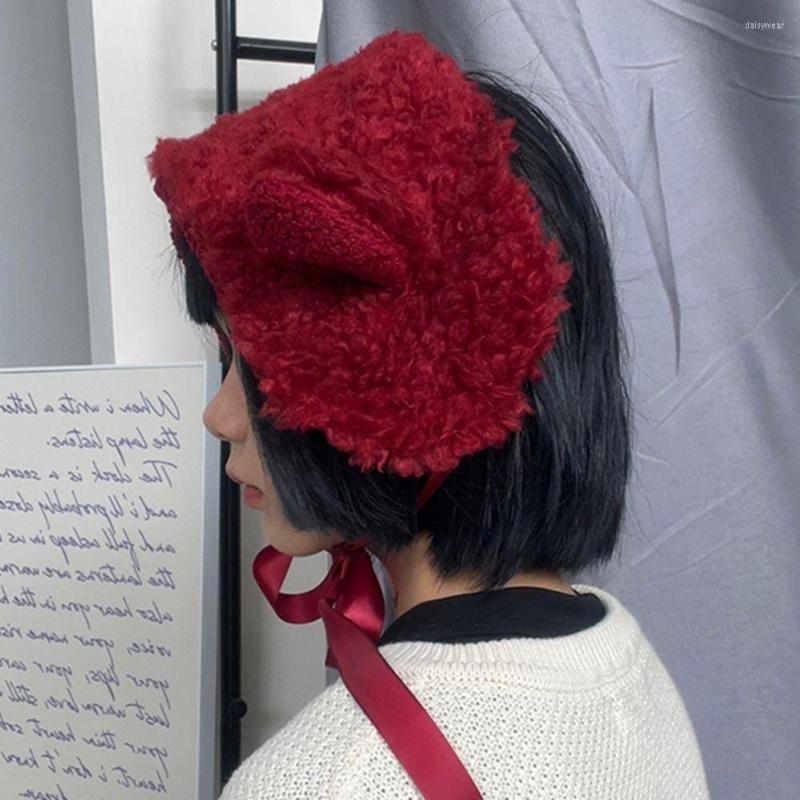 Berets Sweet Autumn And Winter Kawaii Ear Warmers Lolita Beanies Lamb Hat Hair Earmuffs Band, White
Berets Sweet Autumn And Winter Kawaii Ear Warmers Lolita Beanies Lamb Hat Hair Earmuffs Band, White