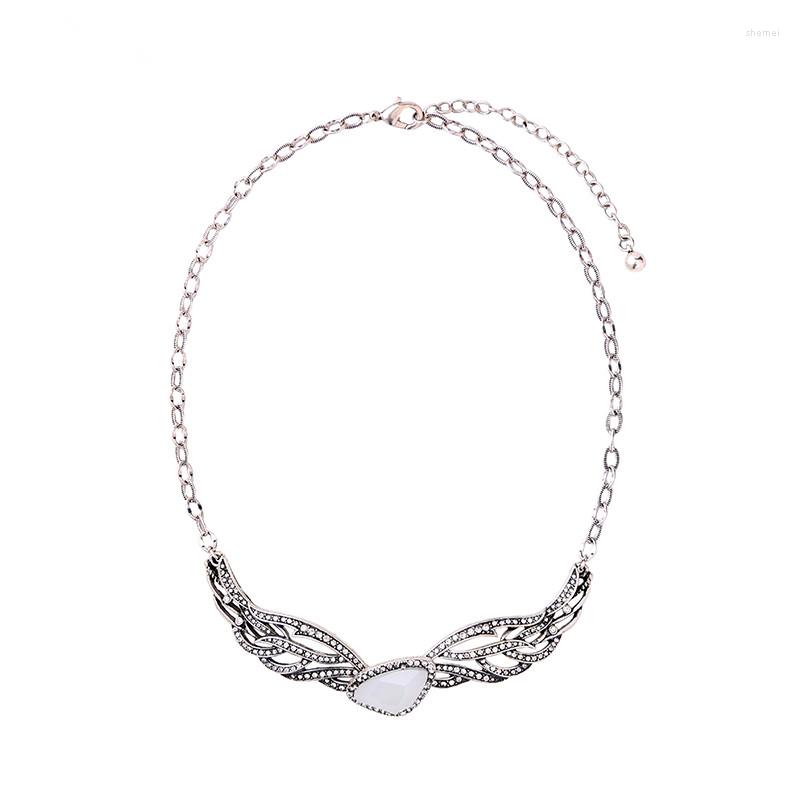 Choker Vintage Silver Color Crystal Feather Necklace Collier Femme Women Fashion Party Jewelry Wholesale
Choker Vintage Silver Color Crystal Feather Necklace Collier Femme Women Fashion Party Jewelry Wholesale