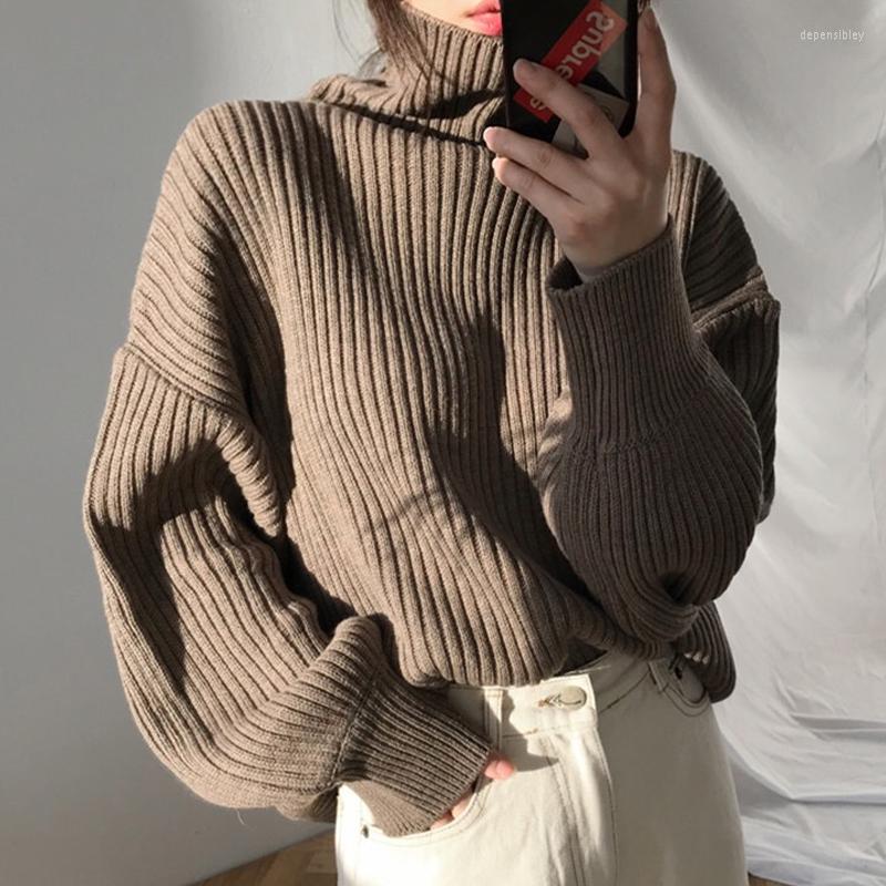 Women's Sweaters Chic Loose Knitted Turtleneck Women Sweater Fashion Pullover Autumn Winter 2023 Long Sleeve Warm Vintage 23824, Cream apricot
Women's Sweaters Chic Loose Knitted Turtleneck Women Sweater Fashion Pullover Autumn Winter 2023 Long Sleeve Warm Vintage 23824, Cream apricot