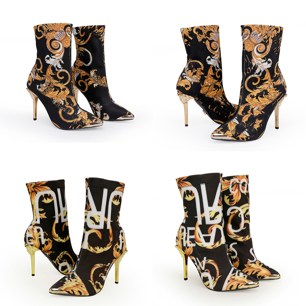 Designers high-heeled elastic boots autumn winter high boot fashion sexy Knitted elastic Alphabetic womens shoes lady Letter Thick high heels their Cowskin shoe
Designers high-heeled elastic boots autumn winter high boot fashion sexy Knitted elastic Alphabetic womens shoes lady Letter Thick high heels their Cowskin shoe