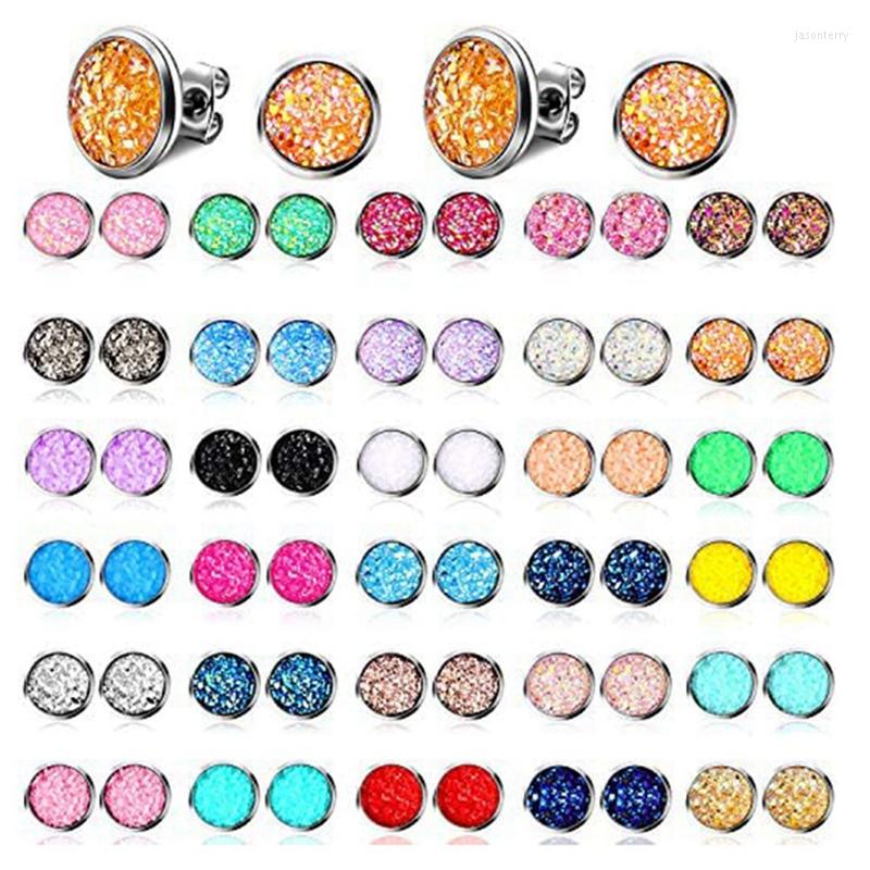 Stud Earrings Faux Druzy Stainless Steel Glitter Pierced For Women Girls Decorations
Stud Earrings Faux Druzy Stainless Steel Glitter Pierced For Women Girls Decorations