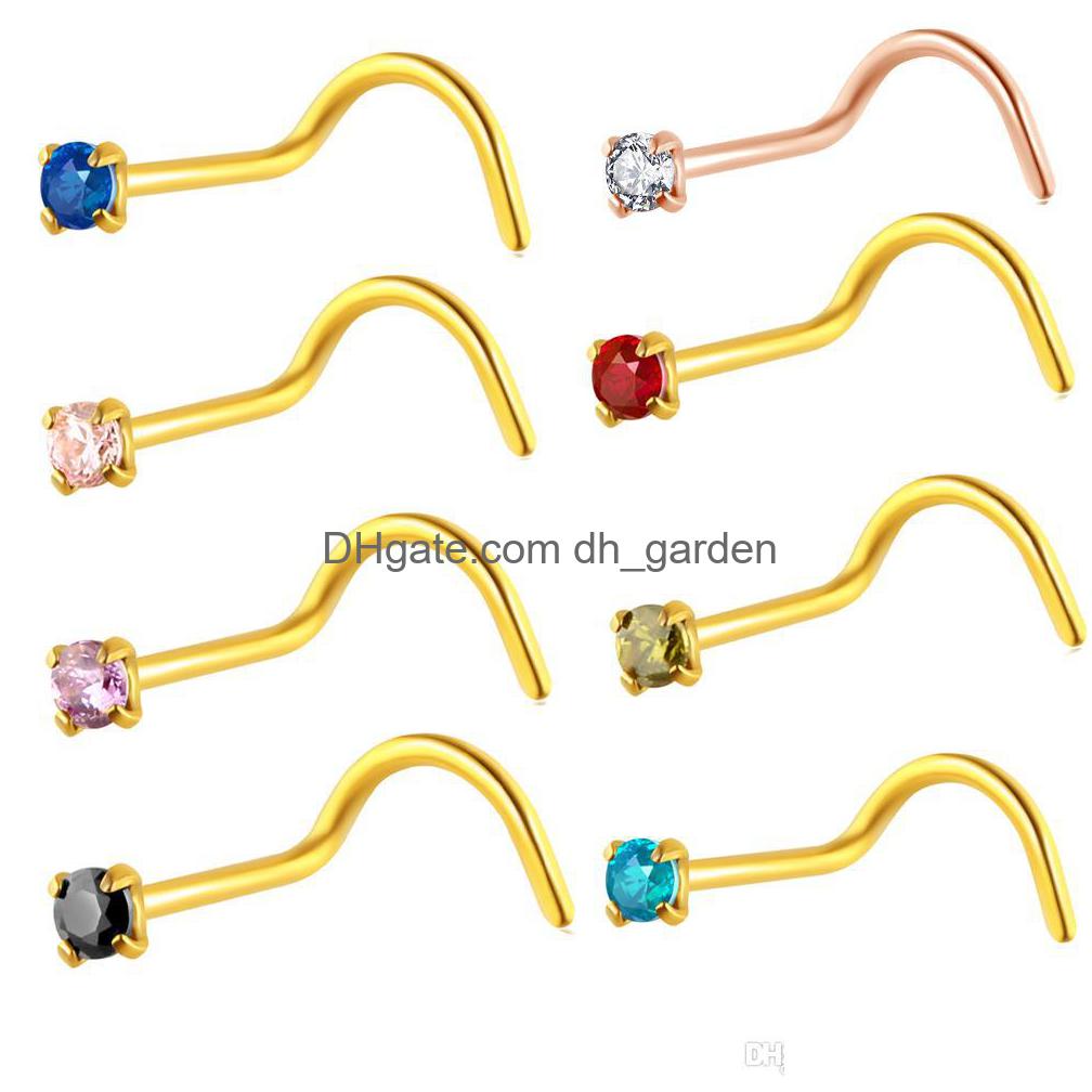 Nose Rings Studs Crystal Sier Gold Rose Surgical Steel Ear Body Jewelry Y Piercing Cartilage 100Pcs 20G Drop Delivery Dhgarden Dhzx1
Nose Rings Studs Crystal Sier Gold Rose Surgical Steel Ear Body Jewelry Y Piercing Cartilage 100Pcs 20G Drop Delivery Dhgarden Dhzx1