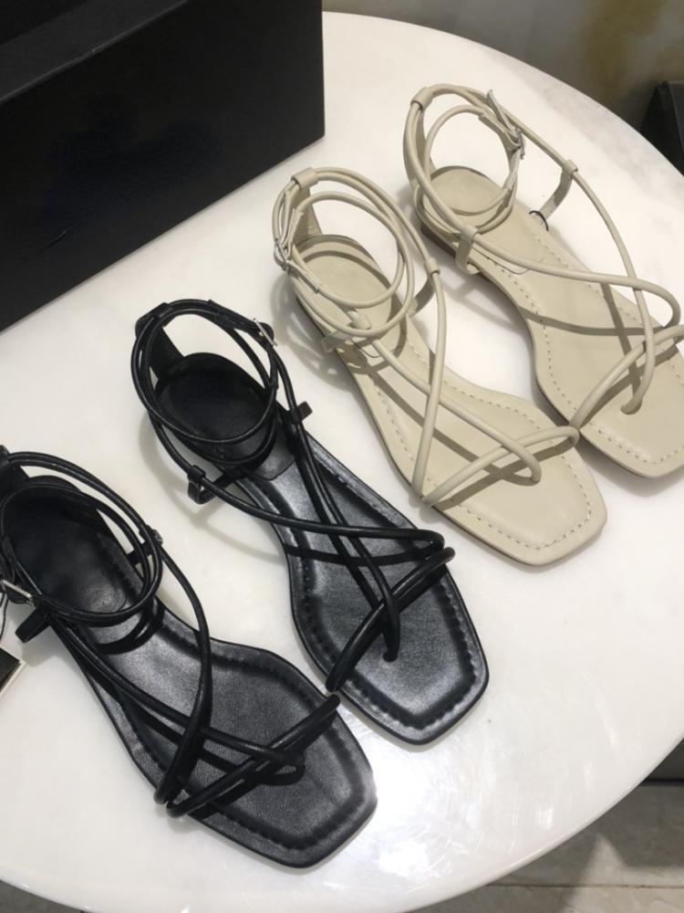 Sandals Minimalist Fairy Style Leather Flat Clip-toe Cross Strap Drawstring Roman ShoesSandals, White
Sandals Minimalist Fairy Style Leather Flat Clip-toe Cross Strap Drawstring Roman ShoesSandals, White