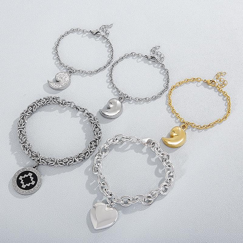 Link Bracelets Chain Fashion Women Men Punk Silver Color Gold Steel Round Jewelry For GiftLink
Link Bracelets Chain Fashion Women Men Punk Silver Color Gold Steel Round Jewelry For GiftLink