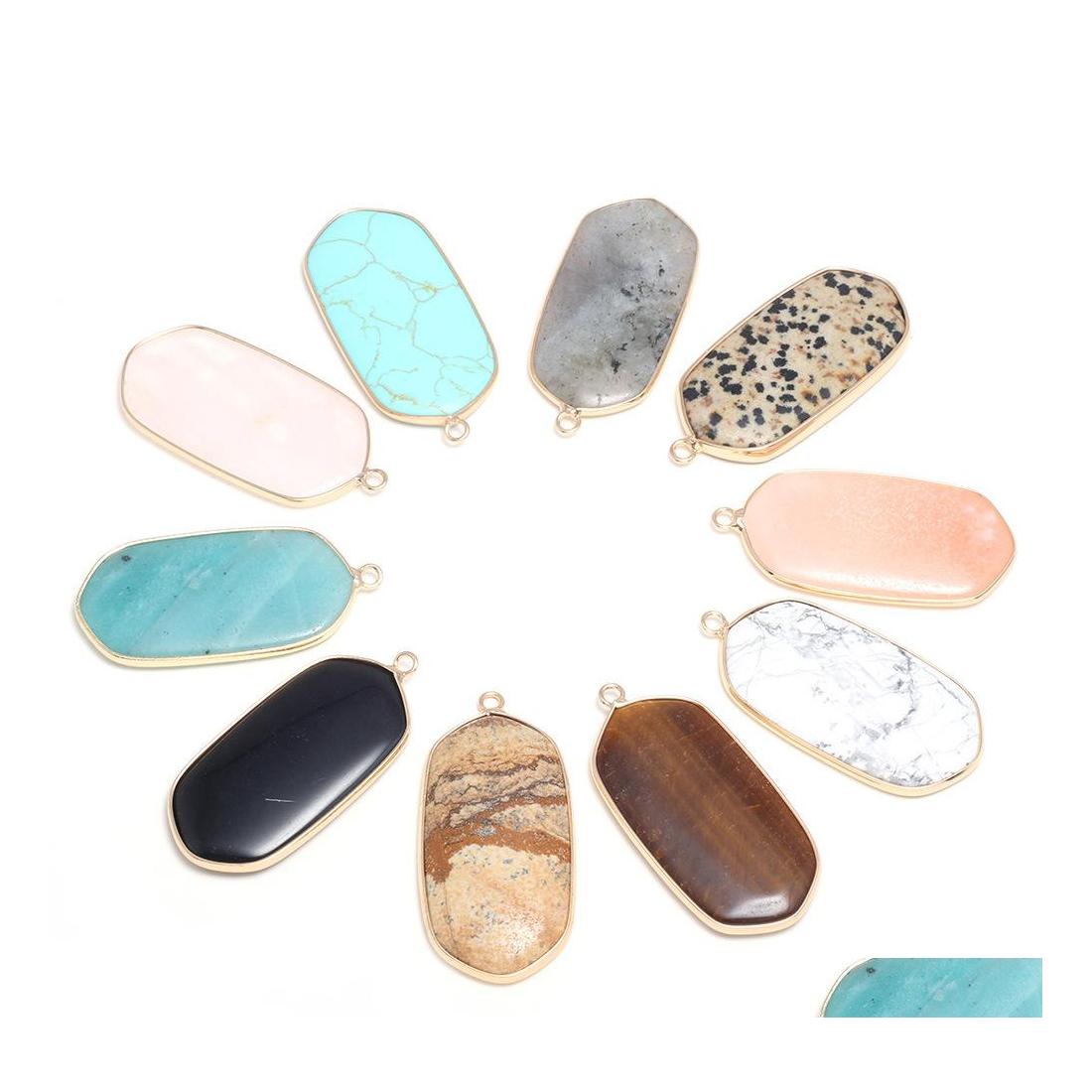 Charms Natural Stone 23X4M Rec Rose Quartz Turquoise Tigers Eye Pendant Diy For Necklace Earrings Jewelry Making Drop Delivery Findi Dhl51
Charms Natural Stone 23X4M Rec Rose Quartz Turquoise Tigers Eye Pendant Diy For Necklace Earrings Jewelry Making Drop Delivery Findi Dhl51