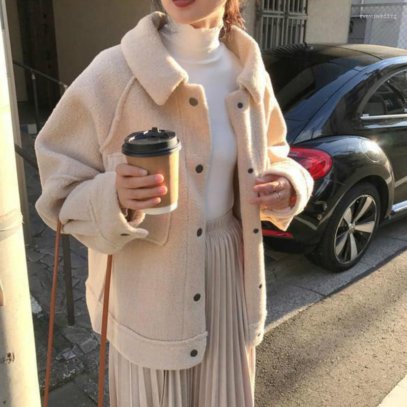 Women' Trench Coats Women Winter Solid Overcoat Early Spring Loose Coat Female Plush Shirt Jacket Korean Fashion Warmth Ladies Clothings, Yellow
Women' Trench Coats Women Winter Solid Overcoat Early Spring Loose Coat Female Plush Shirt Jacket Korean Fashion Warmth Ladies Clothings, Yellow