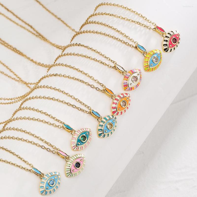 Pendant Necklaces BUY 2023 Trendy 8 Colors Enamel Lovely Eye Delicate Gold Color Evil Necklace Female Party Jewelry Accessories
Pendant Necklaces BUY 2023 Trendy 8 Colors Enamel Lovely Eye Delicate Gold Color Evil Necklace Female Party Jewelry Accessories