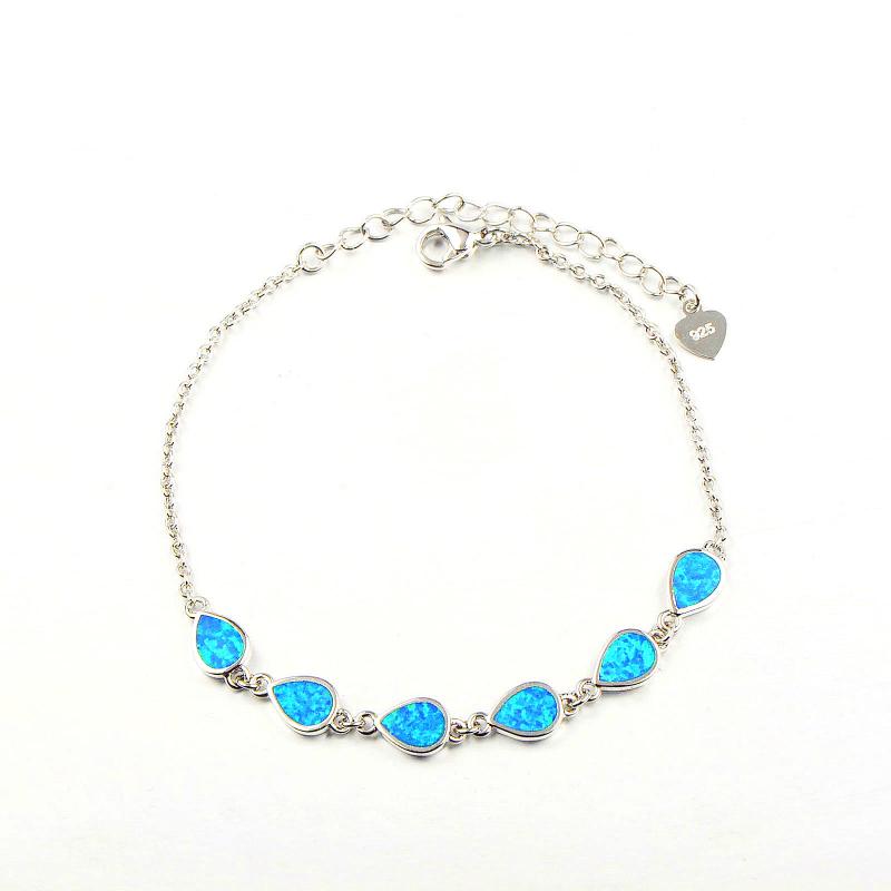 Link Bracelets Chain Blue Fire Opal Water Drop Bracelet 925 Sterling Sliver Jewelry For Women Friendship JewelryLink
Link Bracelets Chain Blue Fire Opal Water Drop Bracelet 925 Sterling Sliver Jewelry For Women Friendship JewelryLink