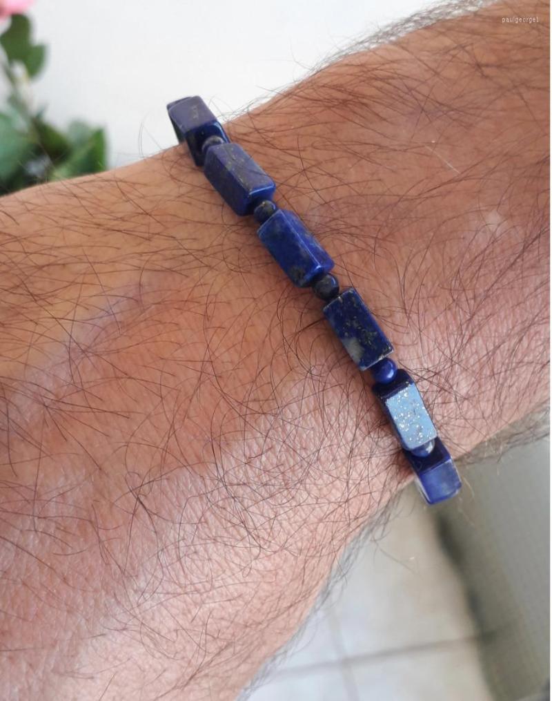 Strand Mens Natural Lapis Lazuli Stone Bracelet Men Beaded Gemstone Crystal Unisex Yoga
Strand Mens Natural Lapis Lazuli Stone Bracelet Men Beaded Gemstone Crystal Unisex Yoga