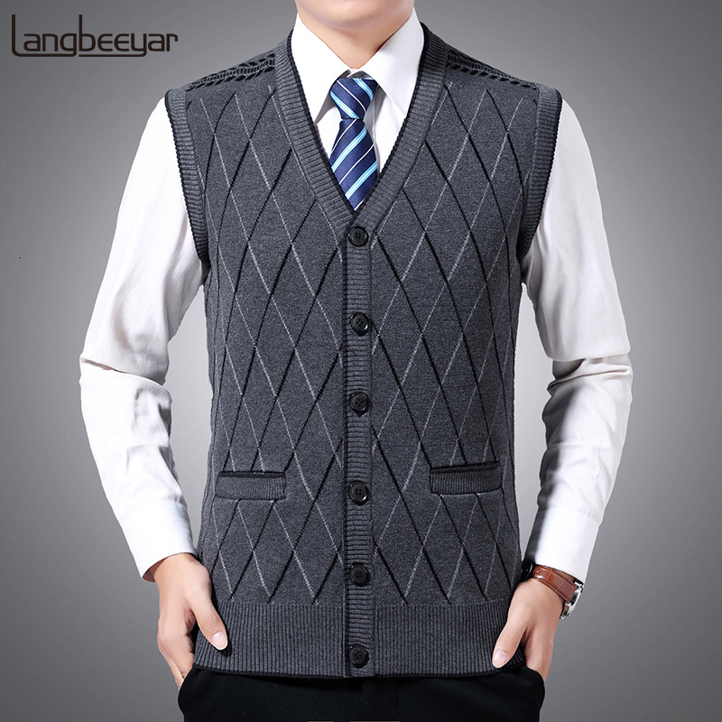 Men's Vests Fashion Brand Sweaters Men Pullovers Vest Sleeveless Slim Fit Jumpers Knitwear Autumn Korean Style Casual Clothing Male 230217, Gray
Men's Vests Fashion Brand Sweaters Men Pullovers Vest Sleeveless Slim Fit Jumpers Knitwear Autumn Korean Style Casual Clothing Male 230217, Gray
