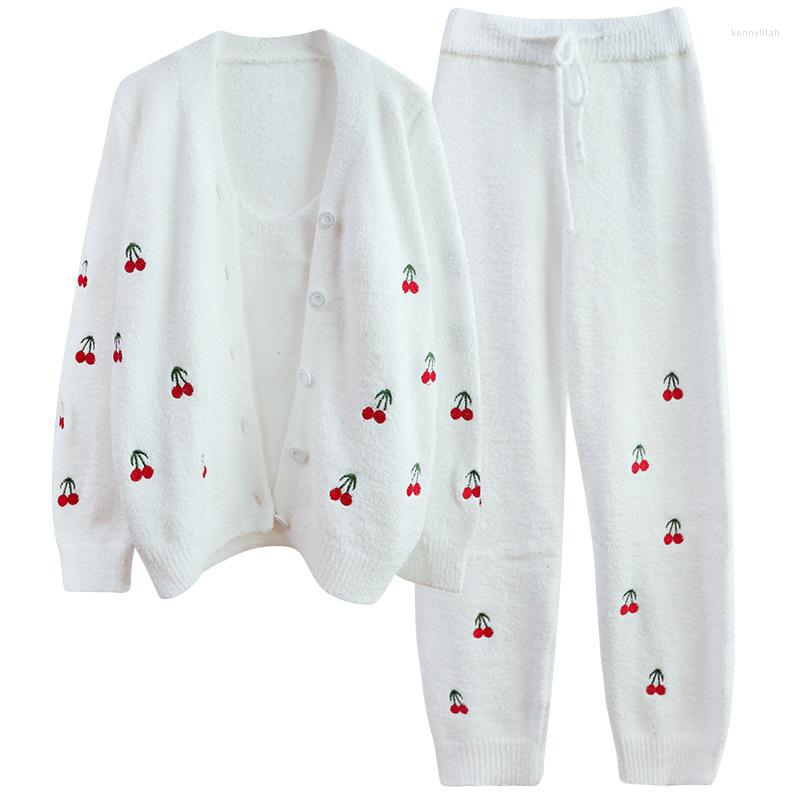 Women's Sleepwear 3PCS Pajama Set Women Winter Warm Velvet Homewear Suits Thick Cute Flanel Pyjamas Robe Soft Loungewear Pyjama Pour, 03 huise
Women's Sleepwear 3PCS Pajama Set Women Winter Warm Velvet Homewear Suits Thick Cute Flanel Pyjamas Robe Soft Loungewear Pyjama Pour, 03 huise