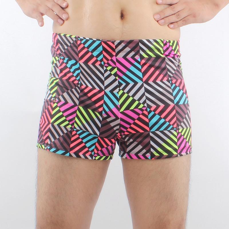 

Men's Shorts Geometric Allover-Print Sexy Men Swimwear Large Mens Bathing Short Plus Size XXXL Male SwimsuitMen's, Yellow