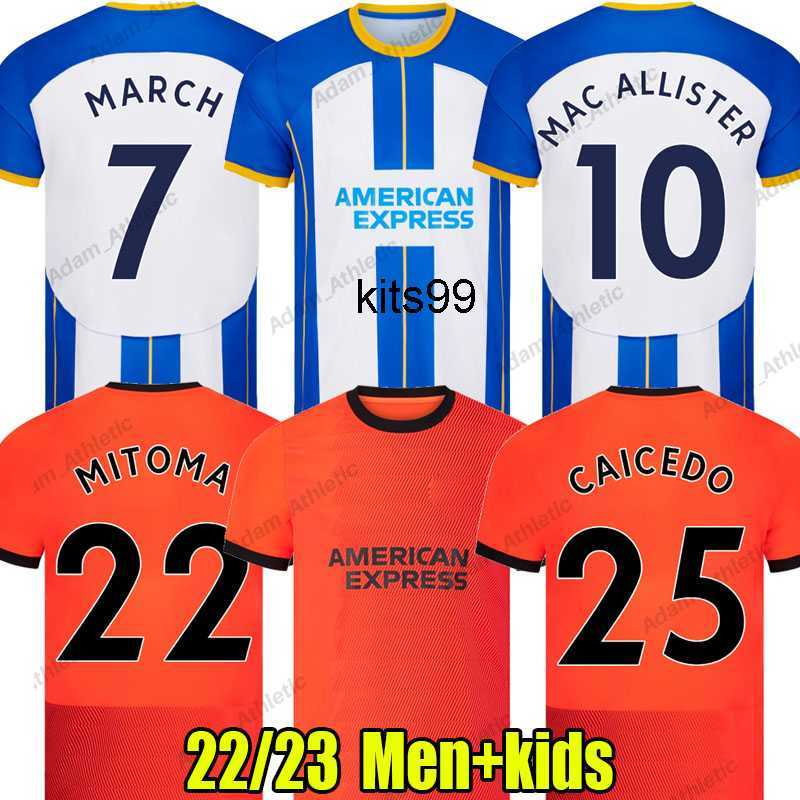 CAICEDO ALLISTER soccer jerseys 2022 2023 WEBSTER TROSSARD MARCH ALZATE MITOMA football shirt top