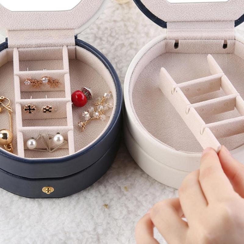 Jewelry Pouches Three-layer Portable Travel Box Three Layers Jewellery Organizer Storage Case With Mirror For Ring Ear Stud Necklace
Jewelry Pouches Three-layer Portable Travel Box Three Layers Jewellery Organizer Storage Case With Mirror For Ring Ear Stud Necklace