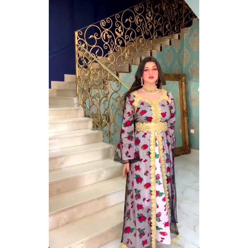 Casual Dresses Middle East Fashion Dress Abaya Muslim Women' Dubai Islamic Style Printed Embroidery Lace Mesh RobeCasual, Blue
Casual Dresses Middle East Fashion Dress Abaya Muslim Women' Dubai Islamic Style Printed Embroidery Lace Mesh RobeCasual, Blue