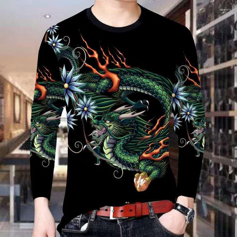 Men's T Shirts Men's Autumn Style Young And Middle-Aged Fashion Printed Round Neck Long-Sleeved T-Shirt Trendy Comfortable Casual Wear, Picture shown
Men's T Shirts Men's Autumn Style Young And Middle-Aged Fashion Printed Round Neck Long-Sleeved T-Shirt Trendy Comfortable Casual Wear, Picture shown