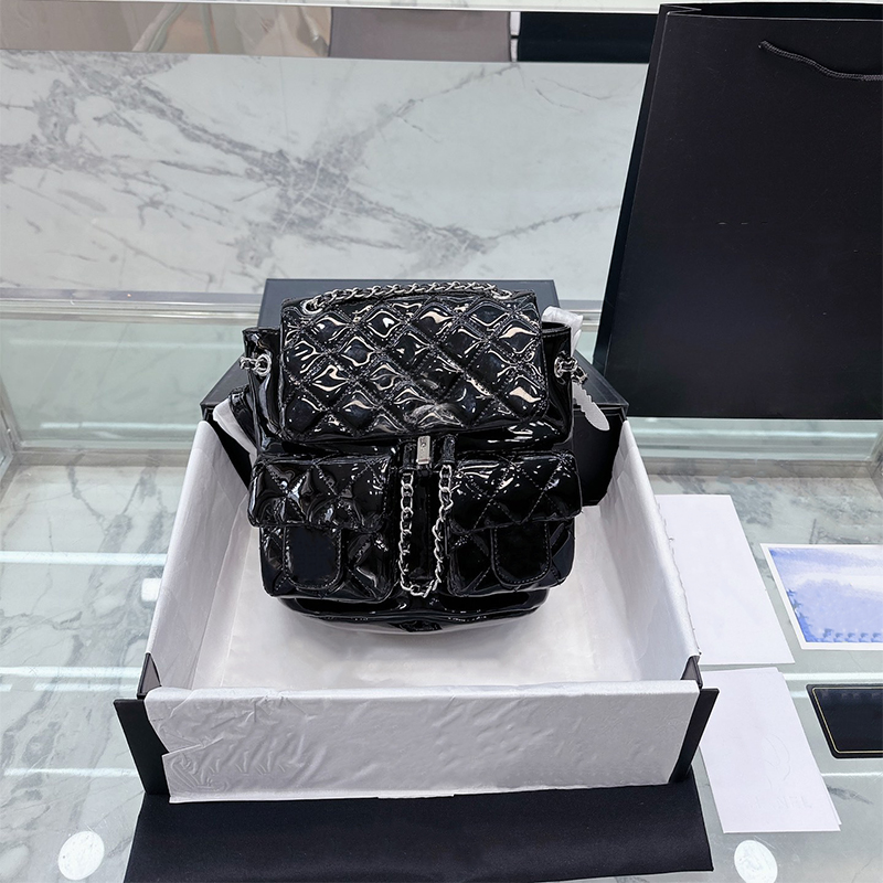 woman designer bags luxury mini backpack handbag shoulder bags Patent leather caviar leather tote fashion black luxurys handbags 20cm purse wallet totes, Black patent leather
woman designer bags luxury mini backpack handbag shoulder bags Patent leather caviar leather tote fashion black luxurys handbags 20cm purse wallet totes, Black patent leather