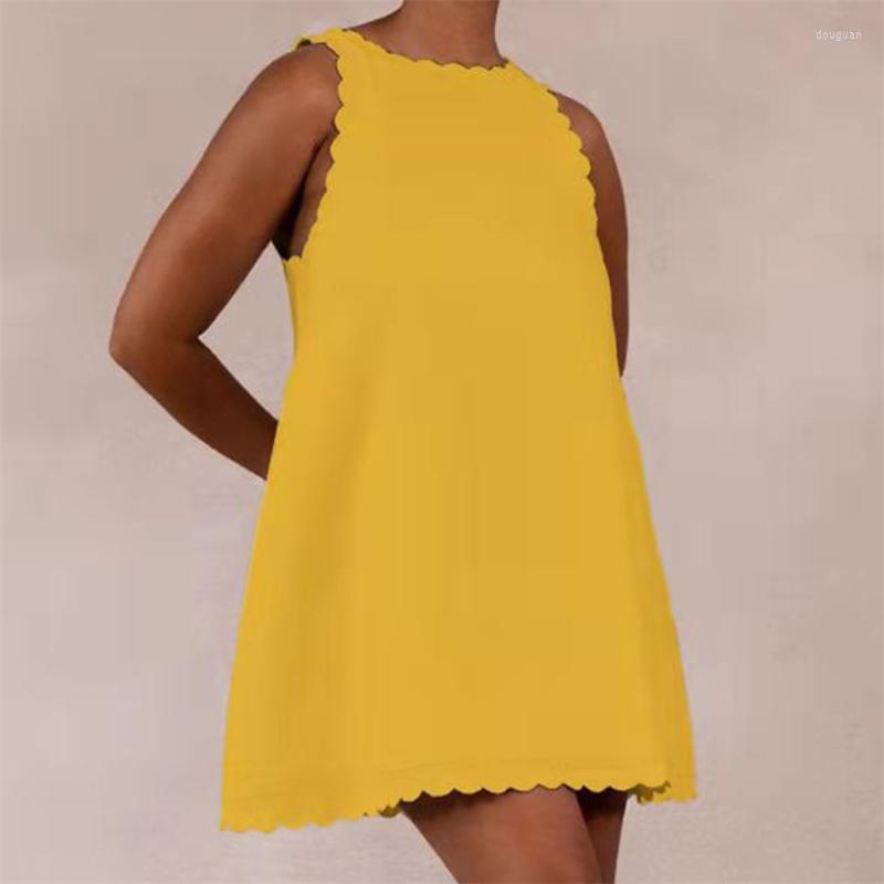 Casual Dresses Solid Cotton Linen Mini Dress Women Simple Wave O Neck Party Summer Sleeveless Tank Loose Beach Vestidos, Black
Casual Dresses Solid Cotton Linen Mini Dress Women Simple Wave O Neck Party Summer Sleeveless Tank Loose Beach Vestidos, Black