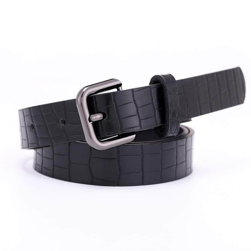 Belts Retro Leather For Women Fashion Jeans Classic Square Buckle Female Pin Belt Casual Pants Sword Goth Luxury Punk GothicBelts, Black
Belts Retro Leather For Women Fashion Jeans Classic Square Buckle Female Pin Belt Casual Pants Sword Goth Luxury Punk GothicBelts, Black