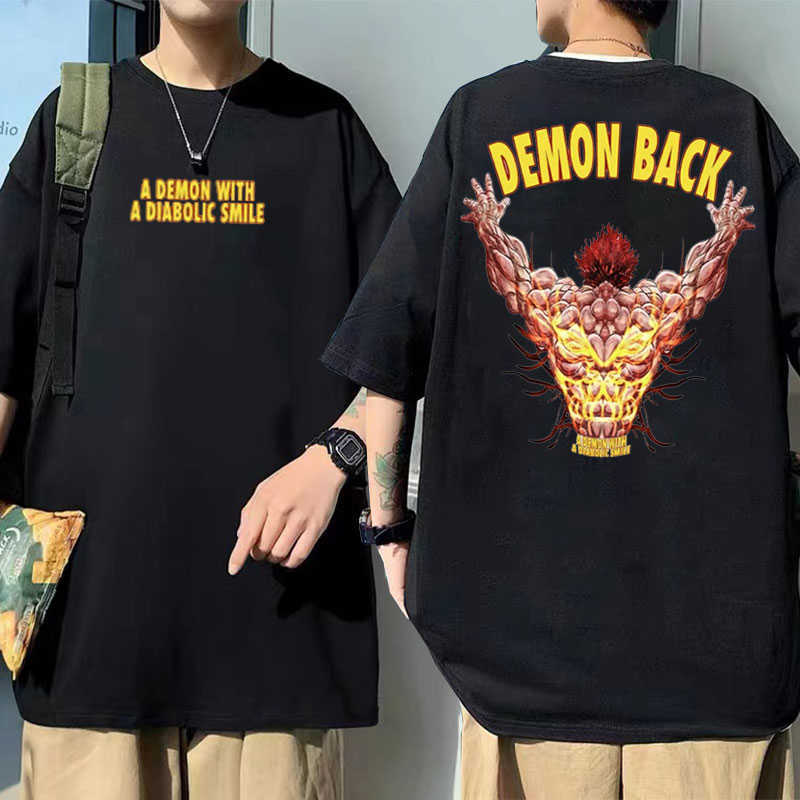 Men's T-Shirts Japanese Anime Baki Demon Back Print T Shirt Short Sleeve Mens Oversized Harajuku Tshirt Top Men Women Cotton Manga 90s Tshirt J230217, Red
Men's T-Shirts Japanese Anime Baki Demon Back Print T Shirt Short Sleeve Mens Oversized Harajuku Tshirt Top Men Women Cotton Manga 90s Tshirt J230217, Red