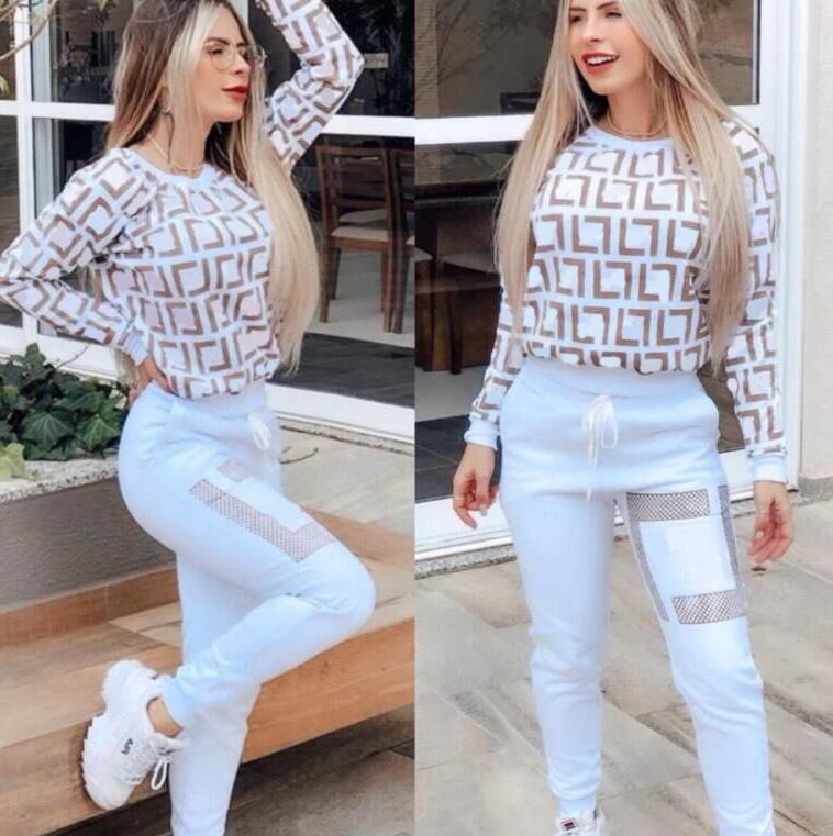 Tracksuits Casual Two Piece Set Women Clothing O-neck F full letter print pullover Sweatshirts and Sweatpants Matching Fall, 04
Tracksuits Casual Two Piece Set Women Clothing O-neck F full letter print pullover Sweatshirts and Sweatpants Matching Fall, 04