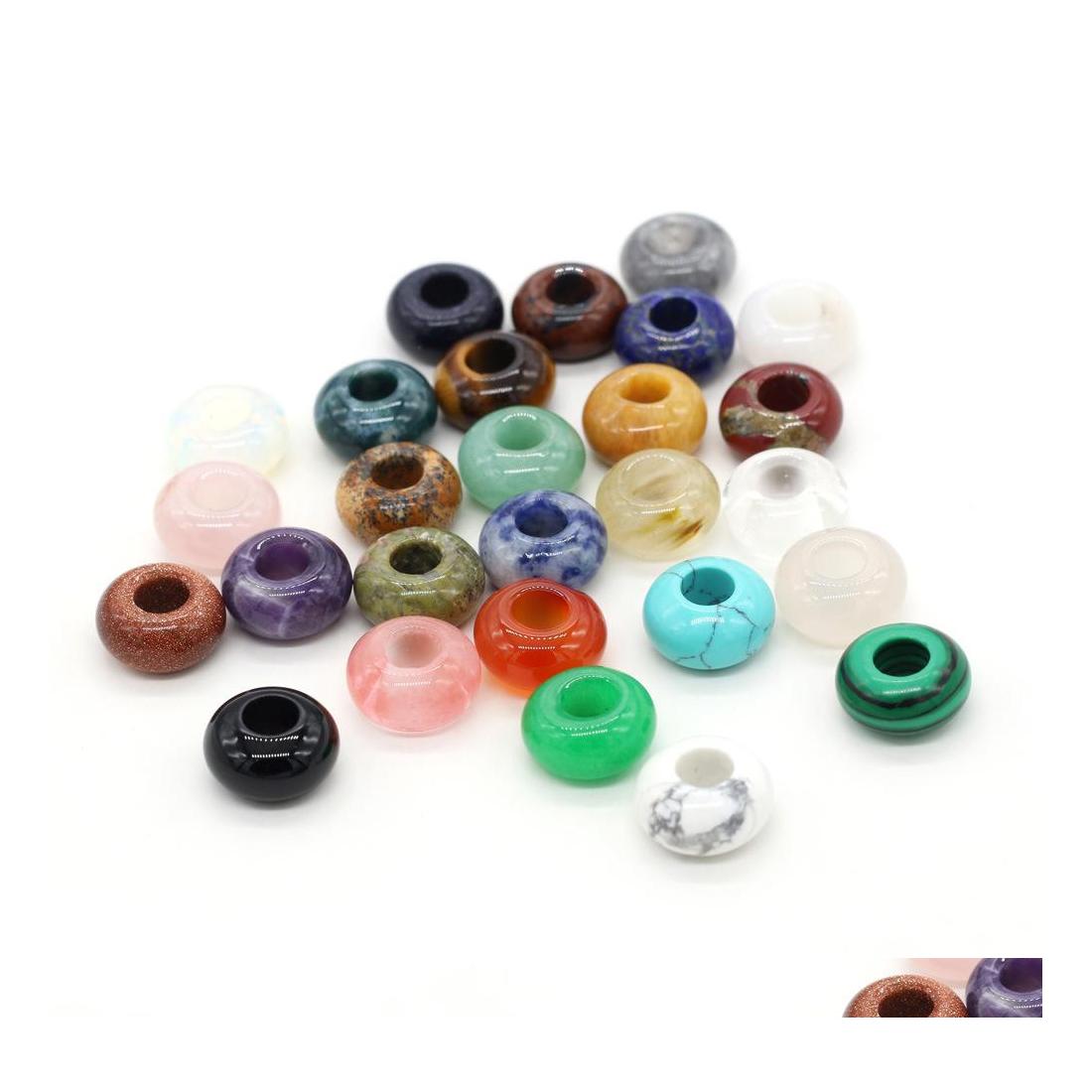 Stone 7X14Mm Big Hole 6Mm Natural Loose Bead Healing Chakra Crystal Pink Blue Amethyst Turquoise Diy Necklace Earrings Jewelry Makin Dhec1
Stone 7X14Mm Big Hole 6Mm Natural Loose Bead Healing Chakra Crystal Pink Blue Amethyst Turquoise Diy Necklace Earrings Jewelry Makin Dhec1