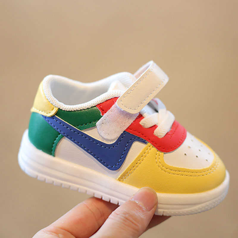 Sneakers Spring Autumn Baby Shoes Breathable Non-slip Girls Boys Sport Shoes 0-3y Toddler PU Flats Casual Sneakers Soft Sole Kids Shoes G230217