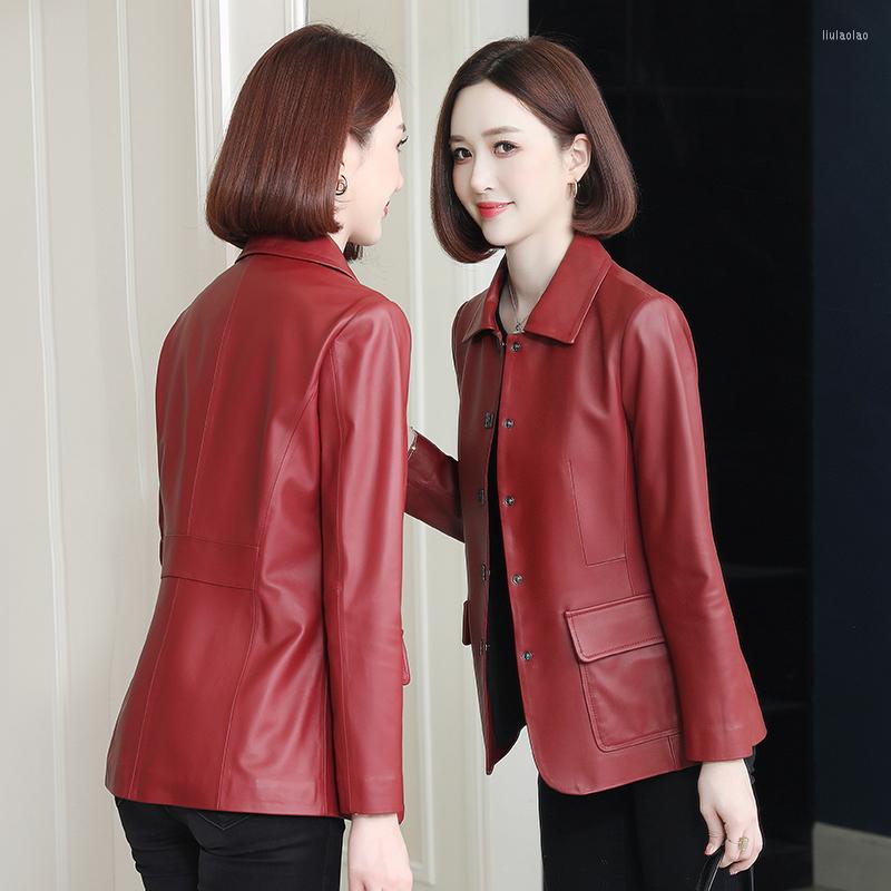 Women's Leather 2023 Winter Coat Women Real Jacket Red Slim Sheepskin Jackets For Clothing Chaqueta De Cuero Mujer Zm, Black
Women's Leather 2023 Winter Coat Women Real Jacket Red Slim Sheepskin Jackets For Clothing Chaqueta De Cuero Mujer Zm, Black