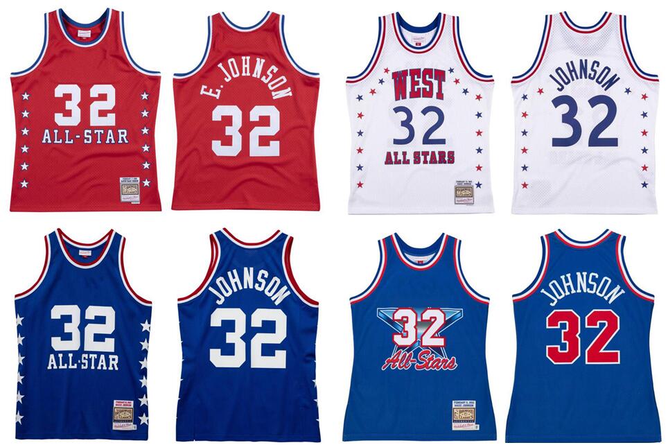 32 Johnson Stitched basketball Jersey S-6XL Mitchell Ness jersey 1983 1985 1988 1991 1992 Mesh Hardwoods Classics retro jerseys Men women Youth, Stitched jersey
32 Johnson Stitched basketball Jersey S-6XL Mitchell Ness jersey 1983 1985 1988 1991 1992 Mesh Hardwoods Classics retro jerseys Men women Youth, Stitched jersey