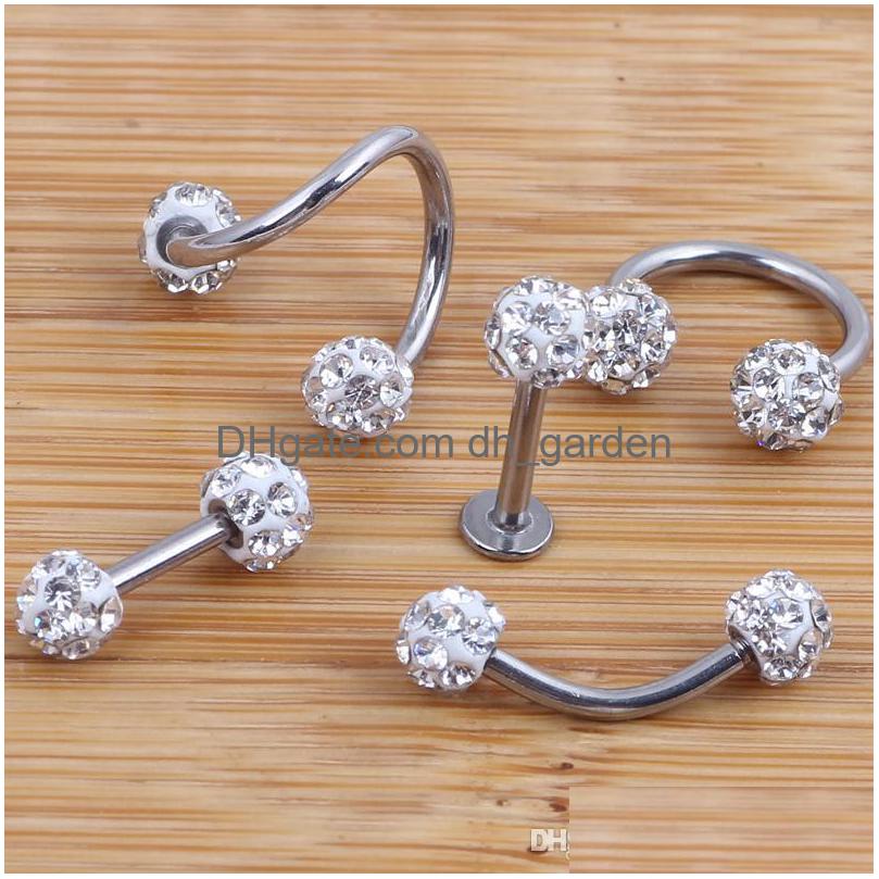 Labret Lip Piercing Jewelry Crystal Shabamball Ball Nose Ear Tragus Septum Ring Twist Belly Bar Bone Eyebrow Cartilage Earr Dhgarden Dhtuf
Labret Lip Piercing Jewelry Crystal Shabamball Ball Nose Ear Tragus Septum Ring Twist Belly Bar Bone Eyebrow Cartilage Earr Dhgarden Dhtuf