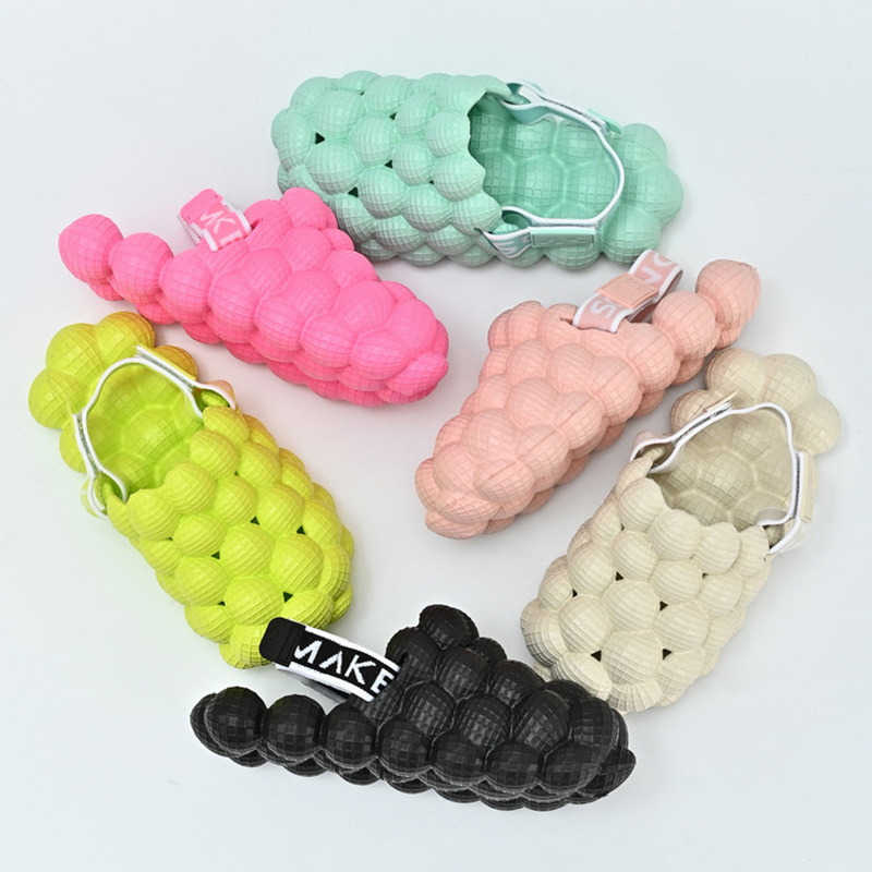 Slipper Toddler Children Cute Bubble Slides New Kids Sandals Summer Outdoor Sport Shoes Boys Girls Close Toes Slippers Anti-Slip Slides