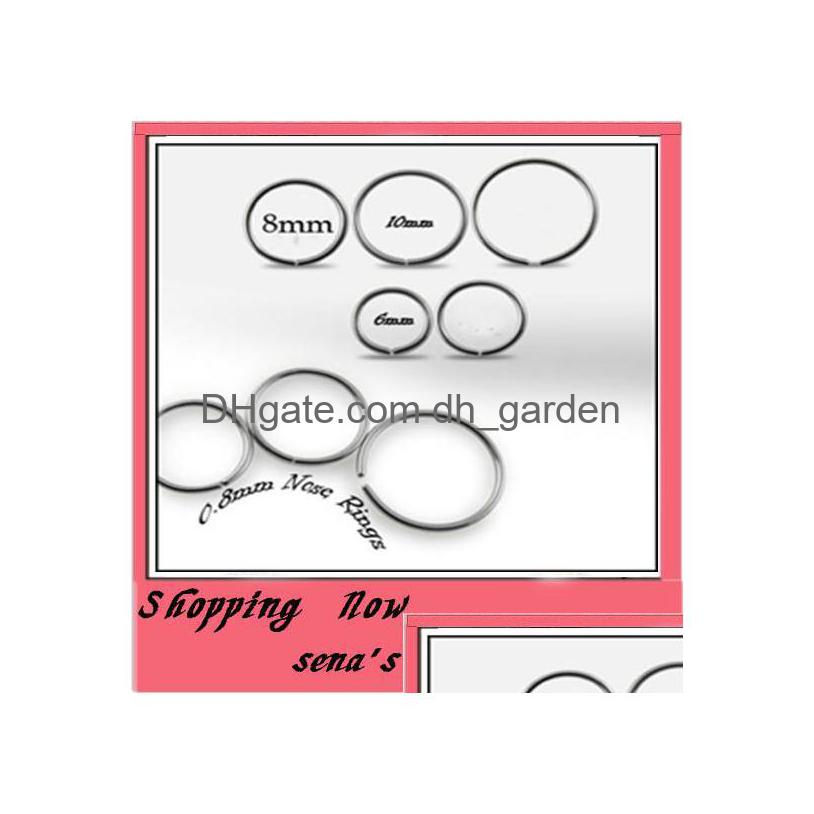 Nose Rings Studs N30 Jewelry Wholesales 100Pcs/Lot Mix 3 Size Body Piercing Stainless Steel Ring Hoop Drop Delivery Dhgarden Dhhex
Nose Rings Studs N30 Jewelry Wholesales 100Pcs/Lot Mix 3 Size Body Piercing Stainless Steel Ring Hoop Drop Delivery Dhgarden Dhhex