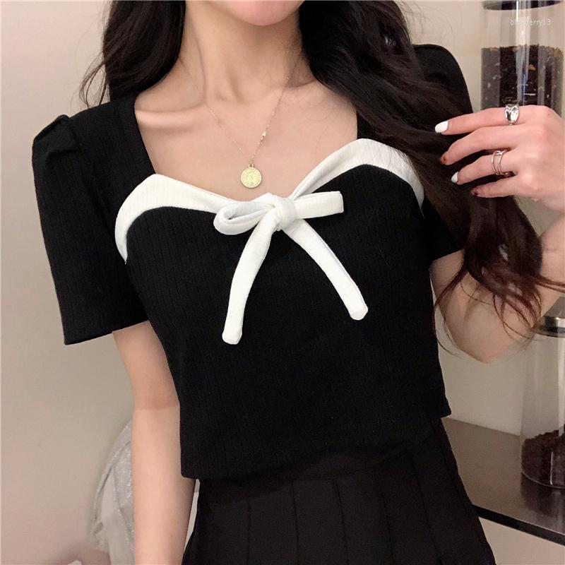 Women's T Shirts Summer Fashion Y2K T-shirt Woman Low Cut Bow Tee Shirt Femme Backless Sexy Bandage Crop Top Women Short Sleeve Tie Clothes, Black
Women's T Shirts Summer Fashion Y2K T-shirt Woman Low Cut Bow Tee Shirt Femme Backless Sexy Bandage Crop Top Women Short Sleeve Tie Clothes, Black