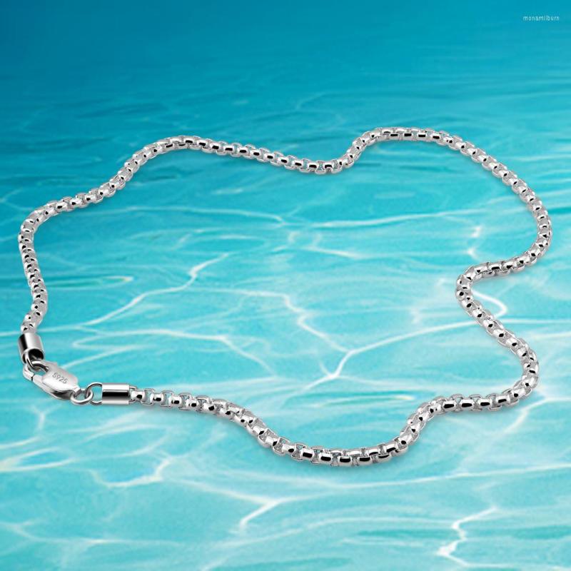 Chains Rope Chain 925 Sterling Silver Necklaces For Women Men Box Chopin Necklace Fashion Jewelry 3MM Daily Wear Statement USENSET
Chains Rope Chain 925 Sterling Silver Necklaces For Women Men Box Chopin Necklace Fashion Jewelry 3MM Daily Wear Statement USENSET