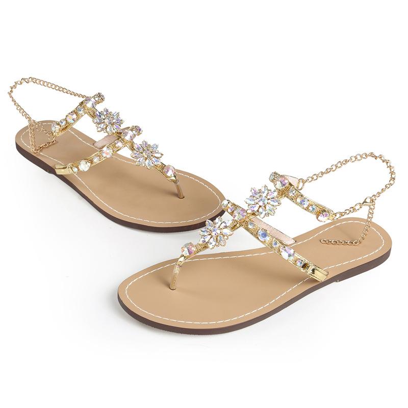 Sandals Women Summer Beach Slippers For Ladies Rhinestones Crystal Flip Flops Shoes Casual ShoesSandals, Gold
Sandals Women Summer Beach Slippers For Ladies Rhinestones Crystal Flip Flops Shoes Casual ShoesSandals, Gold
