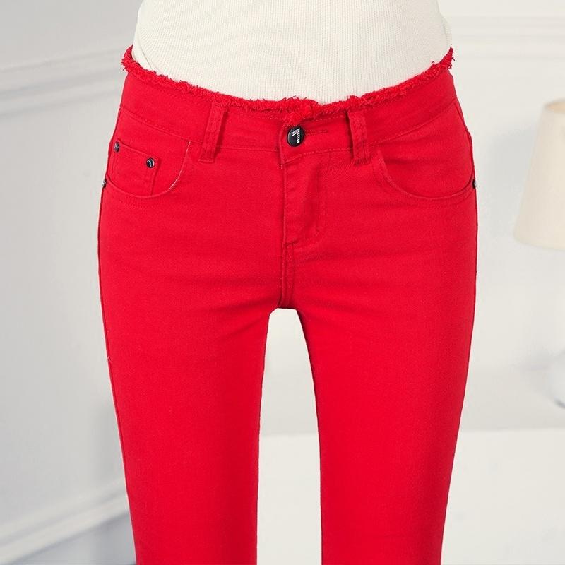 Women's Jeans Spring Red Tassel Woman Denim Cotton Stretch Flare Pants White Black Korean Slim Fit Femme Ankle-Length
Women's Jeans Spring Red Tassel Woman Denim Cotton Stretch Flare Pants White Black Korean Slim Fit Femme Ankle-Length