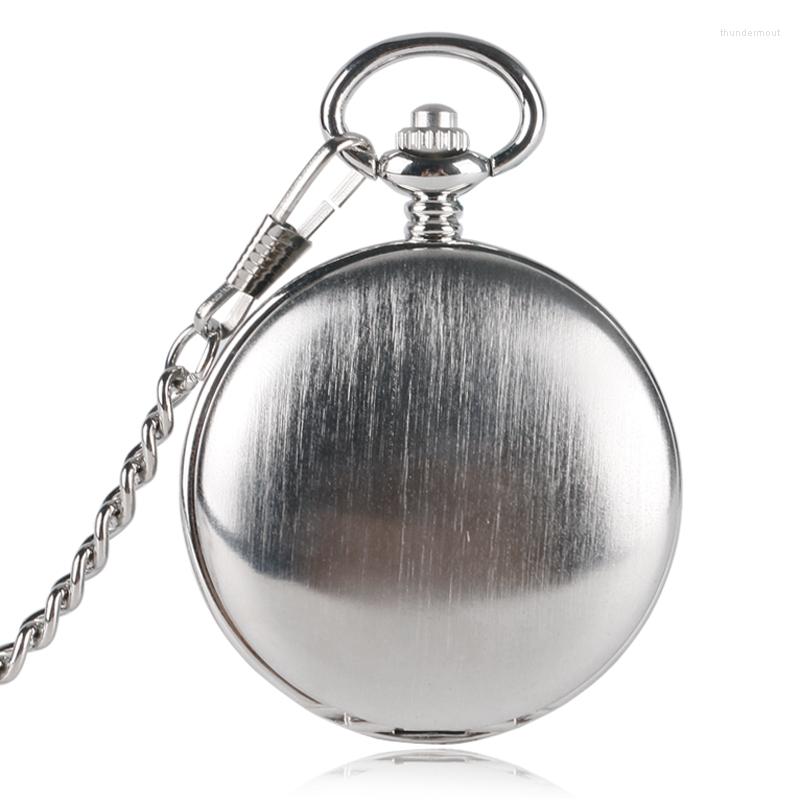 Pocket Watches Unique Silver Smooth Double Cover Mechanical Watch Men's Creative Hollow Skeleton Clock Hand Winding Roman Numerals, Picture shown
Pocket Watches Unique Silver Smooth Double Cover Mechanical Watch Men's Creative Hollow Skeleton Clock Hand Winding Roman Numerals, Picture shown